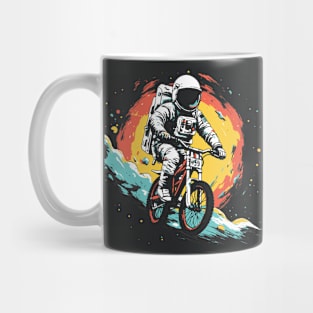 Cosmic Cyclist // Awesome Astronaut on a Bicycle in Outer Space alt Mug